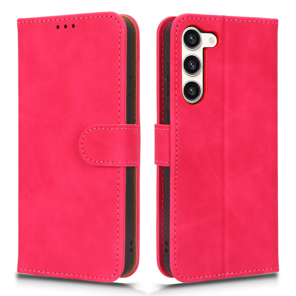 Anti-fall Phone Case for Samsung Galaxy S23 Skin-touch Feeling PU Leather Wallet Stand Cell Phone Cover Anti-fall Phone Case for Samsung Galaxy S23 Skin-touch Feeling PU Leather Wallet Stand Cell Phone Cover